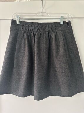 J. Crew Dark Charcoal Circle Skirt